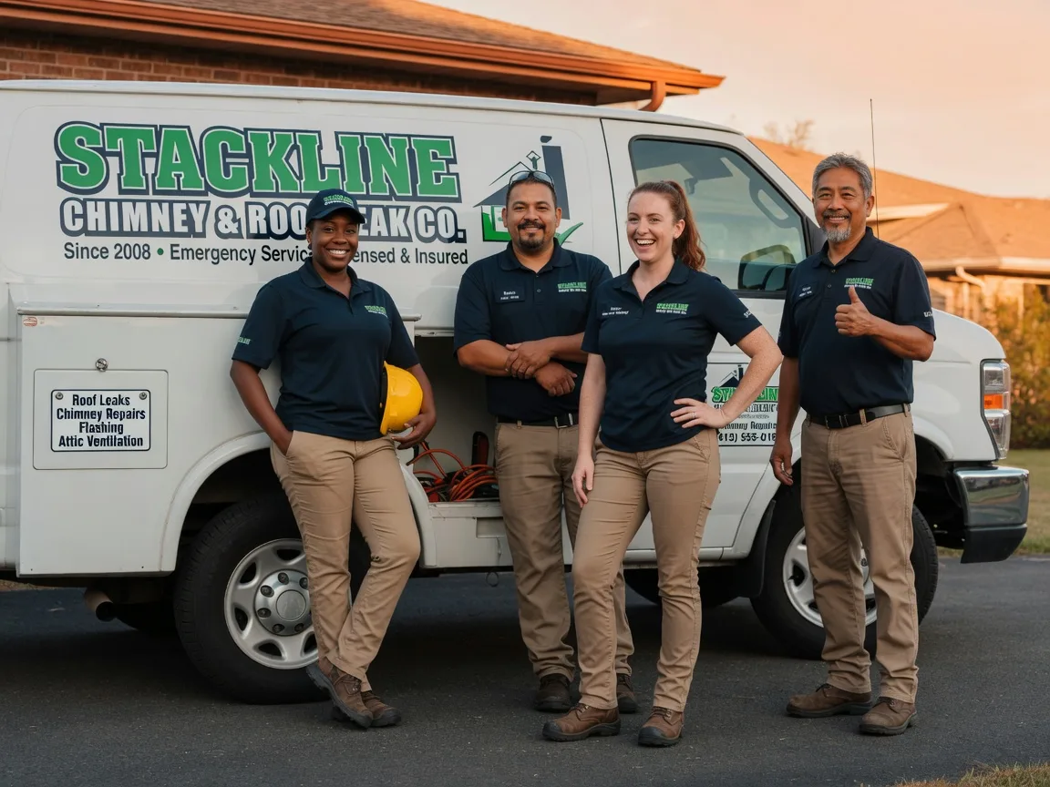 Chimney flashing repair company in Thackerville, OK